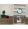 Boerboel, South African Mastiff - glass clock with a photo, photo of a dog in crystal, personalized standing office clock by Art-Dog brand