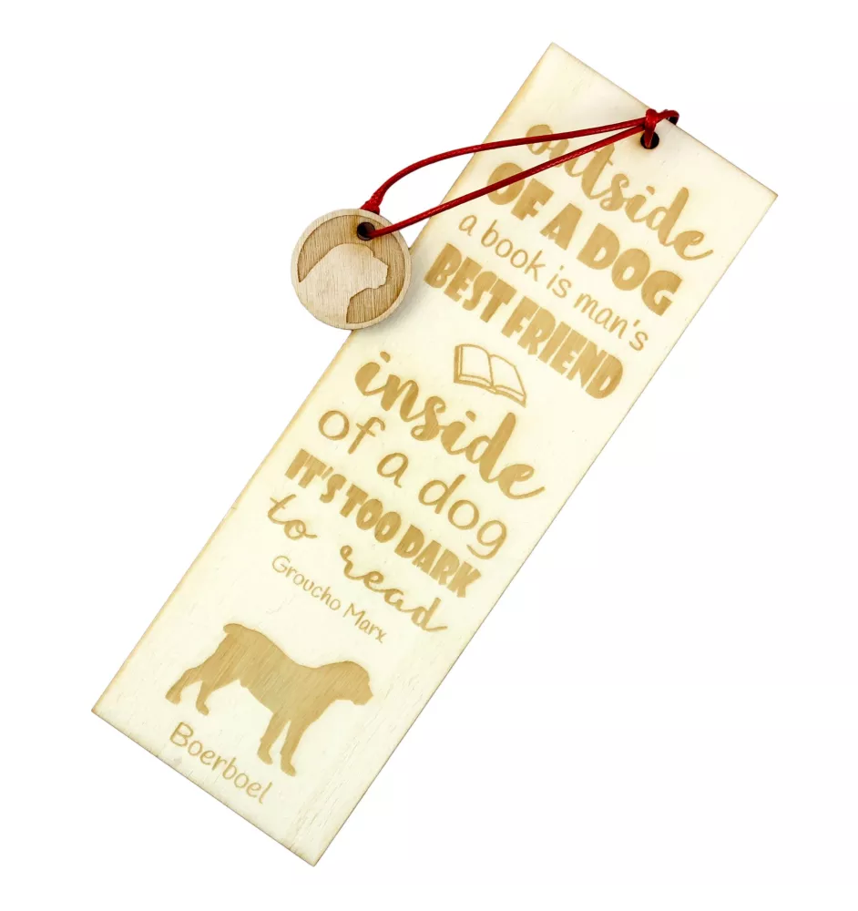 Boerboel - Lesezeichen mit Hund, personalisiertes Lesezeichen, Geschenk für Bücherwurm von der Marke Art-Dog
