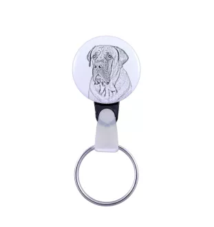 Boerboel, South African Mastiff - keychain with a dog portrait, pendant with the brand's own Art-Dog graphics
