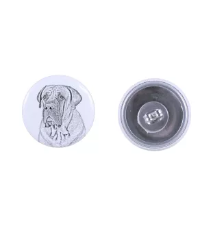 Boerboel - boucles d'oreilles uniques avec un chien, votre animal de compagnie sur un porte-clés, marque propre Art-Dog