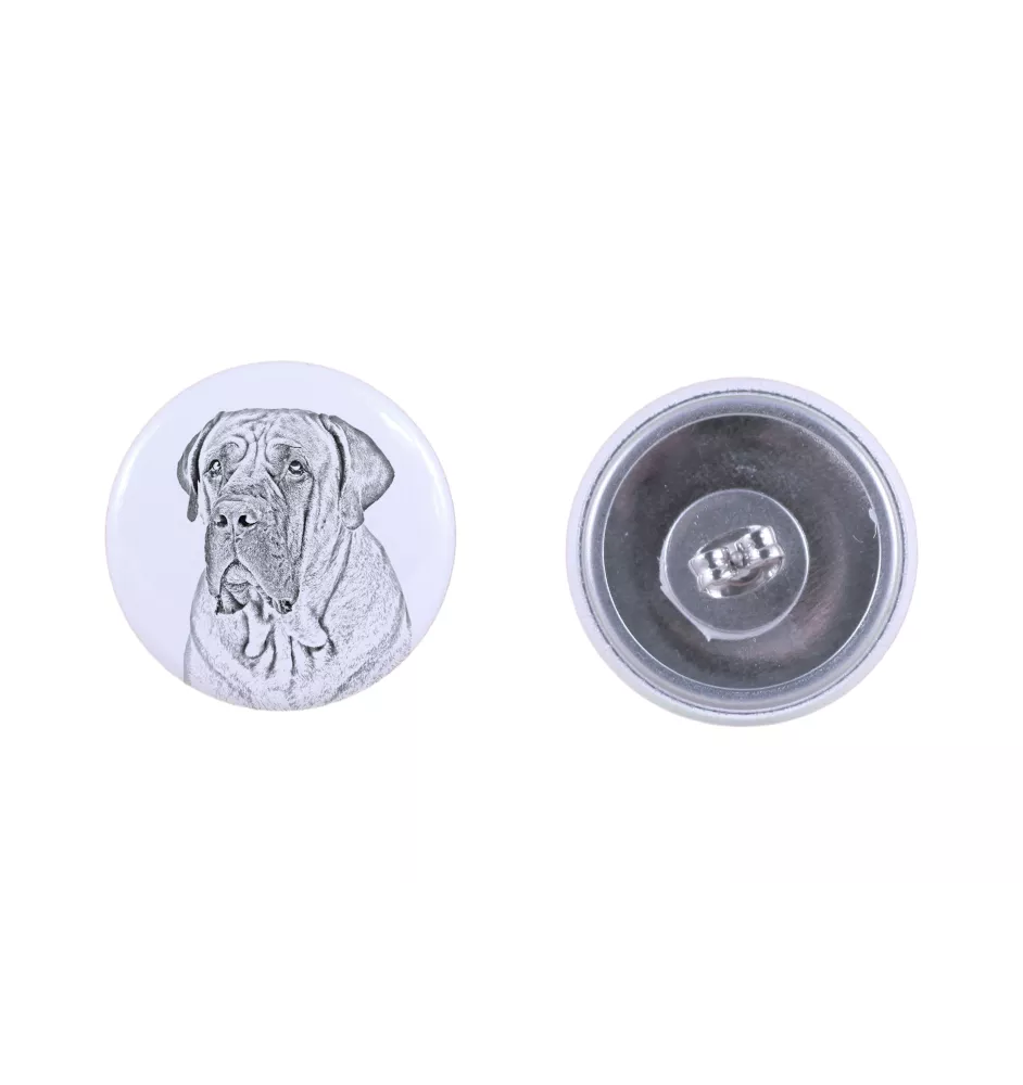 Boerboel - boucles d'oreilles uniques avec un chien, votre animal de compagnie sur un porte-clés, marque propre Art-Dog