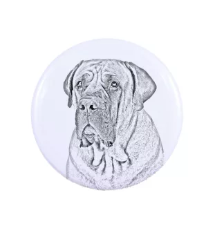 Boerboel Magnet mit einem Hundepfotenabdruck, außergewöhnlich leicht, starker Magnet, handgefertigtes Produkt der Marke Art-Dog