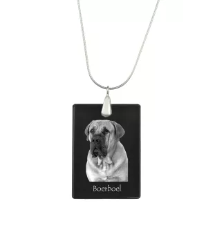 Boerboel naszyjnik kryształowy z psem Art-Dog