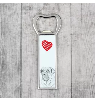 Boerboel, South African Mastiff - bottle opener with a dog, personalized fridge opener, unique gift for a man by Art-Dog brand