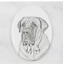 Boerboel - une plaque commémorative avec une photo de chien, une plaque funéraire avec une impression, une plaque ovale personnalisée de la marque Art-Dog