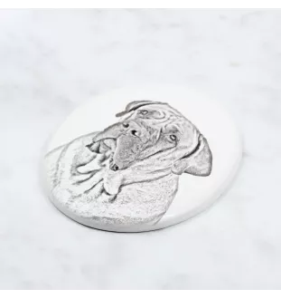 Boerboel, South African Mastiff - commemorative plaque with a photo of a dog, tombstone with a print, personalized oval plaque from the Art-Dog brand