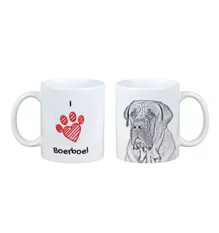 Boerboel - tasse avec chien, une tasse adorable avec une illustration, un cadeau avec votre photo de la marque Art-Dog