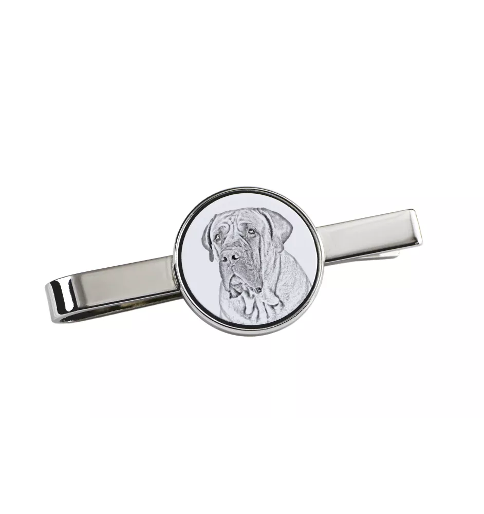 Boerboel, South African Mastiff - tie clip with a dog, personalized tie clip, a unique gift for a man from the Art-Dog brand