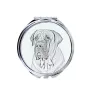 Boerboel - miroir de poche avec chien, miroir personnalisé pour sac à main, miroir compact avec impression de la marque Art-Dog