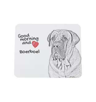 Boerboel - Mauspad mit Druck, personalisiertes Mauspad mit Hund, einzigartiges Gadget für Büroangestellte von Art-Dog.