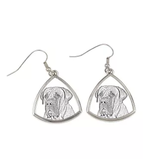 Boerboel - boucles d'oreilles avec chien, boucles d'oreilles pendantes avec photo, bijoux personnalisés avec impression de la marque Art-Dog