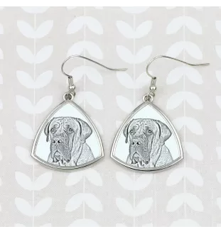 Boerboel - Hund Ohrringe, hängende Ohrringe mit Bild, personalisierter Schmuck mit dem Aufdruck der Marke Art-Dog