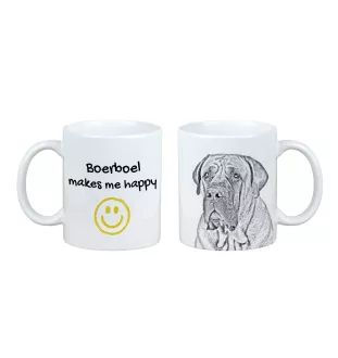 Boerboel - tasse avec chien, une tasse joyeuse pour les amoureux des chiens, un cadeau personnalisé de la marque Art-Dog