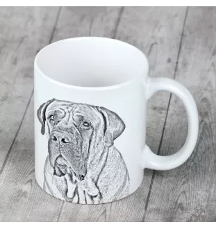 Boerboel - tasse avec chien, une tasse joyeuse pour les amoureux des chiens, un cadeau personnalisé de la marque Art-Dog