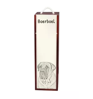 Boerboel - Weinbox mit Hund, Alkoholbox mit Grafik, personalisierte Geschenkbox der Marke Art-Dog