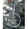 Bolonka, Russian Tsvetnaya Bolonka - crystal bauble with a photo, dog photo in crystal, personalized Christmas tree ornament by Art-Dog brand