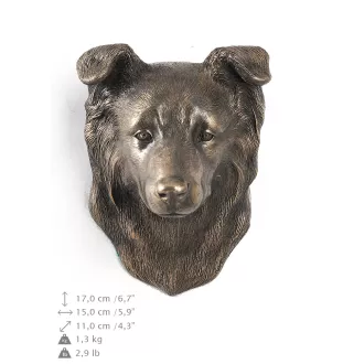 Border Collie - Hundestatue, hängende Büste, einzigartige Dekoration für Hundeliebhaber der Marke Art-Dog