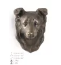 Border Collie - Dog statue, hanging bust, unique decoration for dog lover by Art-Dog brand
