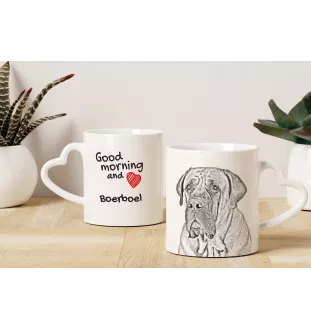 Boerboel - tasse avec chien, une tasse adorable avec une anse en forme de cœur, un cadeau universel de la marque Art-Dog