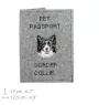 Border Collie - Porte passeport pour chien, porte document, cadeau pour le voyageur de la marque Art-Dog