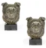 Border Collie - Statue de chien, buste sur socle en pierre, sculpture, trophée pour exposition canine par la marque Art-Dog