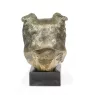 Border Collie - Statue de chien, buste sur socle en pierre, sculpture, trophée pour exposition canine par la marque Art-Dog