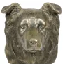 Border Collie - Statue de chien, buste sur socle en pierre, sculpture, trophée pour exposition canine par la marque Art-Dog