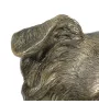 Border Collie - Statue de chien, buste sur socle en pierre, sculpture, trophée pour exposition canine par la marque Art-Dog
