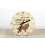 Border Collie - clock with dog, wooden clock with engraving, personalised clock by Art-Dog