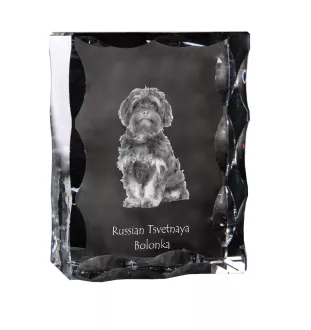 Bolonka ramka kryształowa z psem Art-Dog