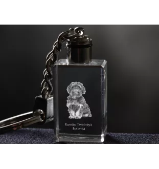 Bolonka - Porte-clés en cristal avec photo de chien, porte-clés lumineux, cadeau unique de la marque Art-Dog