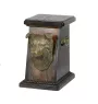 Border Collie - urn for dog ashes, elegant urn with a statue, commemorative urn with a bust of a dog by Art-Dog brand