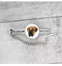 Boerboel, South African Mastiff - geometric tie clip with a picture and inscription from Art-Dog