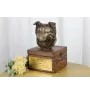 Border Collie - urn for dog ashes with a statuette, small urn for a dog, personalized urn with a bust of a dog by Art-Dog brand