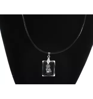 Bolonka, Russian Tsvetnaya Bolonka, Bolonka Zwetna - Kristallanhänger für Hunde, Foto-Halskette, einzigartiger Schmuck von Art-Dog