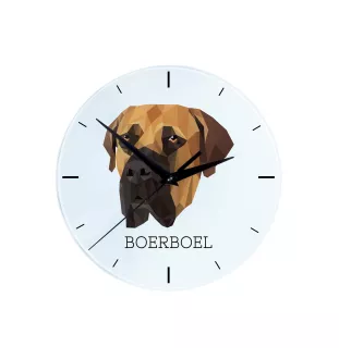 Boerboel zegar geometryczny Art-Dog