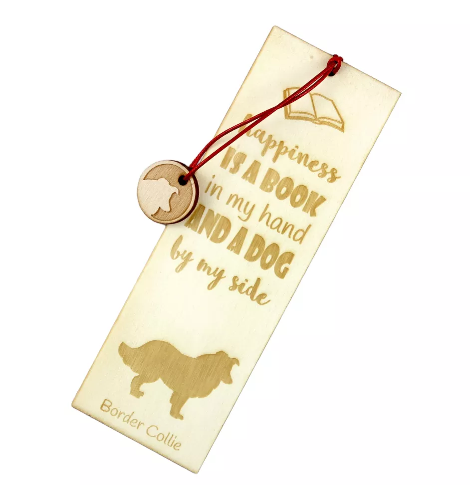 Border Collie - Lesezeichen mit Hund, personalisiertes Lesezeichen, Hundeaccessoire für Leser der Marke Art-Dog