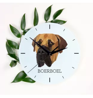Boerboel zegar geometryczny Art-Dog