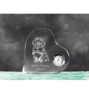 Bolonka zegar w kształcie serca z psem Art-Dog