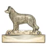 Border Collie - Haustürschild mit Hund, Messingschild mit Namen, personalisiertes Türschild mit Markennamen Art-Dog
