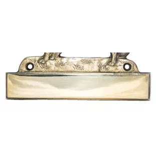 Border Collie - address plaque with a dog, brass nameplate, personalized door sign with the brand name Art-Dog