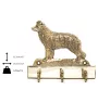 Border Collie - porte-clés avec chien, support en laiton pour accessoires pour chiens, élégante décoration pour le couloir de la marque Art-Dog