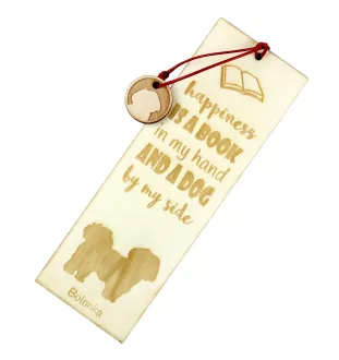 Bolonka - marque-page pour livre avec chien, marque-page personnalisé, accessoire canin pour les lecteurs de la marque Art-Dog