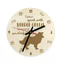 Border Collie - clock with a dog, wooden clock, wall clock for dog lovers, clock for desk and shelf, Art-Dog