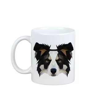 Border Collie kubek geometryczny Art-Dog