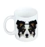 Border Collie - cup with a geometric dog image and the inscription Art-Dog