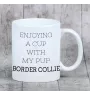Border Collie - Becher mit einem Bild und dem Schriftzug geometrischer Hund Art-Dog