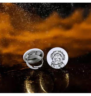 Bolonka, Russian Tsvetnaya Bolonka, Bolonka Zwetna - Damen Schmuck mit dem Bild eines Hundes, handgefertigtes Produkt, Möglichkeit, Ihr eigenes Foto hinzuzufügen, Marke Art-Dog