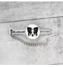 Border Collie - geometric tie clip with a picture and inscription from Art-Dog