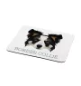 Border Collie - geometric mouse pad with a picture and text by Art-Dog